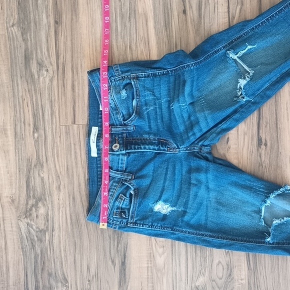 KanCan Los Angeles Twisted Seam raw hem distressed skinny jeans size 26 - Picture 8 of 9